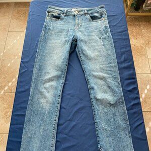 DL1961 MARA INSTASCULPT STRAIGHT ANKLE GRAVTY Faded Blue Jeans Size 24